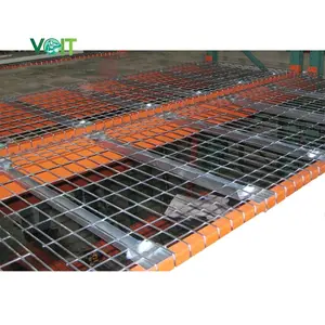 टिकाऊ धातु गोदाम गैल्वेनाइज्ड स्टील वायर मेष डेक रैकिंग के लिए उपयोग किया जाता है
