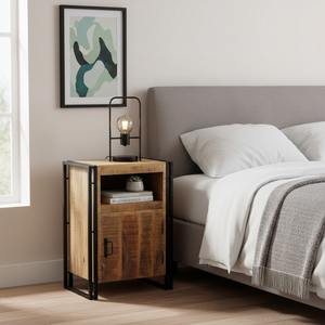 Modern Style Eco-friendly Lightweight Iron Bedside Table Storage Apartment Entry Bedroom Bathroom Furniture Home Furniture - Product Image 3