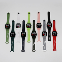 Jam Tangan Digital LED Gaya Korea Plastik Fashion Terlaris Pria Wanita Pelajar Olahraga Luar Ruangan Jam Tangan Elektronik