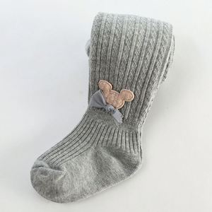 Çocuk külotlu sonbahar yeni bebek kız tozluk penye pamuk çift iğne bebek açık dosya pantolon tayt - Product Image 5