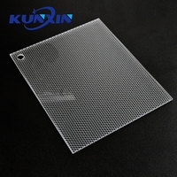 Cuttable New Materia De-glaring Transparent Prismatique Acrylique Lumière Diffuseur Plaque Réflecteur Ugr Diffuseur Feuille