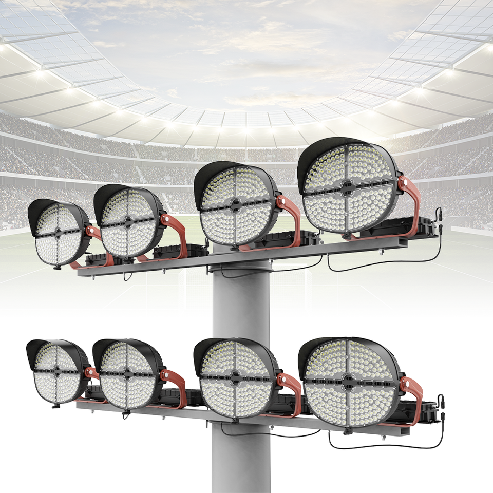 120-277V 347-480V Sports Stadium Flood Lighting for Football Field LED ...