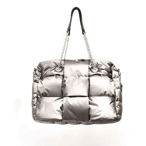 New Designer Women Shoulder <b>Bags</b> Waterproof Scratchproof Large Capacity Customised <b>Nylon</b> Puffy Handbag Ladies Puffe <b>Tote</b> <b>Bag</b> - Product Image 5