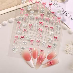 Autocollants 3D pour ongles en relief avec papillon multicolore, décalcomanies pour ongles, mignon, printemps, été, <span class=keywords><strong>manucure</strong></span>, bricolage - Product Image 3