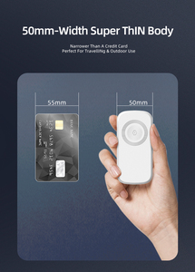 Chargeur portable CE ROHS Mini avec logo personnalisé OEM, charge rapide, Power Bank 5000 mAh avec câble Type C intégré pour <span class=keywords><strong>iPhone</strong></span> - Product Image 3