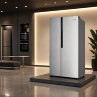 Réfrigérateur côte à côte Vestar KTN, double porte, congélateur, appareil électroménager pour la cuisine et le stockage alimentaire domestique