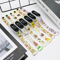 Jam Tangan Elektronik Digital LED Anti Air Layar Sentuh Desain Baru Pabrik Cetak Kartun untuk Siswa Anak Perempuan Laki-laki