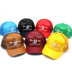Fabricant usine casquette <span class=keywords><strong>de</strong></span> camion en maille chapeaux <span class=keywords><strong>de</strong></span> camionneur en cuir Logo <span class=keywords><strong>de</strong></span> broderie personnalisé - Product Image 3