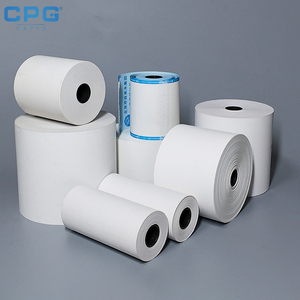 กระดาษม้วนความร้อนสำหรับเครื่องพิมพ์ใบเสร็จ/ใบสั่งอาหาร ขนาด 57x40 มม. 80x70 มม. ทนความร้อน ขายส่งจากผู้ผลิต - Product Image 1
