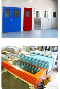 Puerta de purificación de Hospital de acero inoxidable de alta calidad de estilo moderno Puerta médica de sala limpia insonorizada interna - Product Image 3
