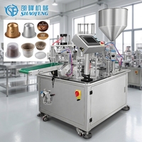 Machine de remplissage et de scellage automatique rotative pour capsules de café, directement de l'usine, pour dosettes Nespresso K-Cup, crème et pâte liquide, 220V
