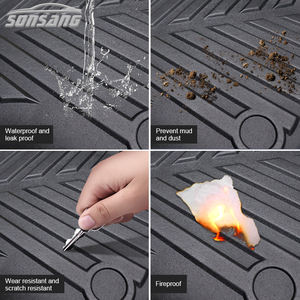 Alfombrillas de Piso Premium de TPE para Conductor Derecha SONSANG para Toyota Agya RHD Indonesia, Alfombrillas de Protección <span class=keywords><strong>Interior</strong></span> Personalizadas para Automóviles - Product Image 5