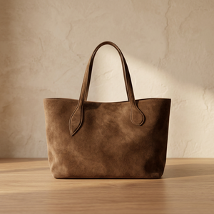 Bolso de Mano de Cuero Genuino para Mujer, Diseño Grabado de BS International, Cierre de Cremallera, Impermeable, con Doble Correa Cruzada, 2-2.9L - Product Image 3