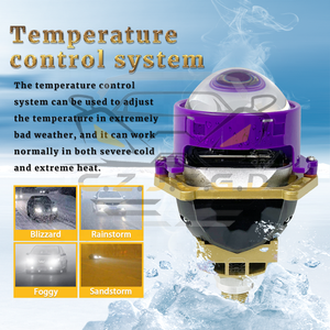 JC-17B 신제품 3인치 고광량 LED 헤드라이트 150W 더블 램프 컵 이중 초점 렌즈 뛰어난 방열 바이 LED 프로젝터 렌즈 - Product Image 6