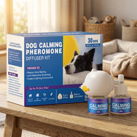 Diffuseur apaisant pour chiens et chats, certifié CE, en plastique souple pour intérieur, 48 ml, recharge longue durée, effet durable, écologique, 100 % sûr
