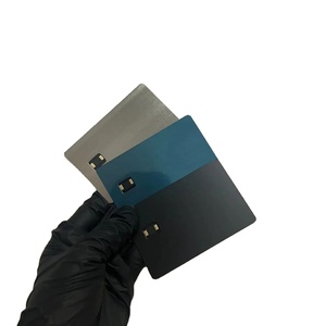 Carte NFC Tap Pay avec bande magnétique gravée en métal et fente pour puce modèle ISO Interface de communication RFID 13.56MHz - Product Image 1