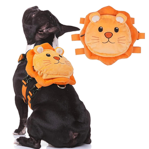 V099 Vente en gros Sac à dos mignon avec harnais <span class=keywords><strong>pour</strong></span> animaux de compagnie, doux et réglable, sans traction, avec anneau en D, <span class=keywords><strong>pour</strong></span> les aventures en plein air et les voyages. - Product Image 1