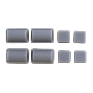 Pour Nintendo WII tampon en caoutchouc antidérapant Console bouchons anti-poussière couvercle <span class=keywords><strong>de</strong></span> <span class=keywords><strong>pieds</strong></span> à vis pour remplacement Wii - Product Image 1