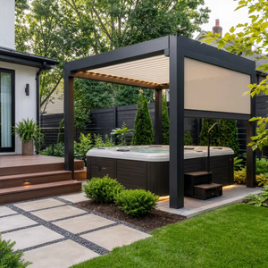 Pérgola Bioclimática RKOVE RK-C2 con 1 Pantalla Zip, Gazebo Independiente para Privacidad en Patio Residencial, Spa o Lounge - Product Image 5