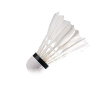 Volant de badminton en liège sandwich 2 couches avec plumes d'oie, classe C, hybride, professionnel, léger, écologique, haute performance