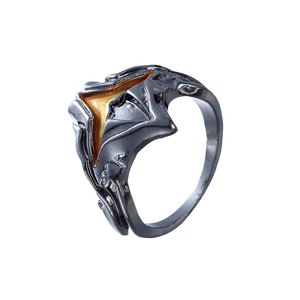 ZRM Fashion Dark Souls Rings, bagues vintage en alliage plaqué rhodium, design paix, bijoux cosplay pour hommes, femmes, cadeaux unisexes - Product Image 4