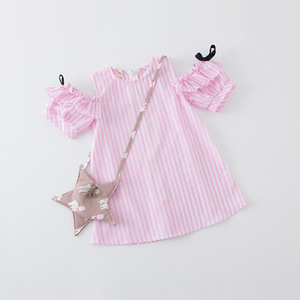 New Products Looking for Distributor Kids <b>Clothes</b> Baby Girls Stripe Dress Designs - Product Image 1