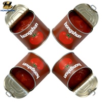 Boîtes de conserve vides de qualité alimentaire pour l'emballage de ketchup et de purée de tomates, fourniture directe d'usine