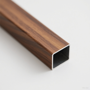 Tùy Chỉnh vuông nhôm hồ sơ ống Ống 6000 đùn dày Hạt gỗ màu 15-21 ngày giao hàng - Product Image 4