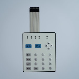 Nhà Máy Tùy Chỉnh Mới Không Thấm Nước Phím Duy Nhất LED Ánh Sáng Màng Bảng Điều Chỉnh Trống Gói Nút Với Màng Chuyển Đổi Bàn Phím & Bàn Phím - Product Image 2