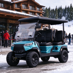 Carrito de Golf Todoterreno de 4 Plazas, Resistente a la Corrosión, para Recorridos por Playas y Caminos Costeros, Vehículo Eléctrico de Transporte - Product Image 1