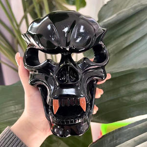 Máscara de ratón de cuarzo rosa tallada a mano <span class=keywords><strong>Paopao</strong></span>, talla de amatista de cristal pulido para el Día de San Valentín, regalos de fiesta de Pascua, Hallowmas - Product Image 2