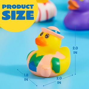 Anatre di gomma assortimento casuale Mini giocattoli di anatra di gomma alla rinfusa giocattoli da bagno di anatra giocattoli da bagno per bambini bomboniere per feste - Product Image 3