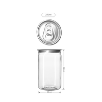500ml couvercle à ouverture facile PET peut bouteille de boisson jetable emballage pour lait thé boisson soda peut avec machine à sceller