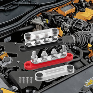 แผงไฟฟ้า DC แบตเตอรี่บาร์ฉนวนกันความร้อนทางทะเล12V กันน้ำบล็อกขั้วสกรู100A 4 <span class=keywords><strong>XM8</strong></span>ฝาครอบพลังงานแสงอาทิตย์ - Product Image 1