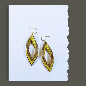 Namayo Women's Hand Beaded Drop <b>Earrings</b> Ethnic Local Artisan Crafted Durable 24k Gold Plated Lightweight Gift - Product Image 3