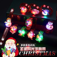 Bracelet lumineux créatif en plastique pour enfants, montre jouet de dessin animé, cadeau lumineux clignotant pour fête, cadeaux unisexes pour stand de micro-entreprise