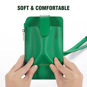 Portefeuille à bouton magnétique; Sac à bandoulière minimaliste pour femme en PU avec sangle réglable, pour téléphone portable - Product Image 5