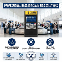 Terminal de Pantalla FIDS Integrado, Sistema LCD de Ingeniería Personalizada OEM para Despliegue de Información al Pasajero en Aeropuertos y Metro, Video Wall