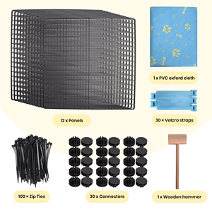 DIY gine domuz oyun parkı Loft C & kafesleri rampa küçük hayvan çit Habitat + IP67 su geçirmez astar 12 adet paneller - Product Image 3