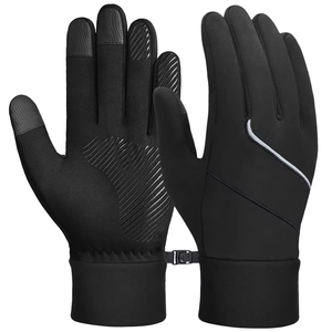 Gants de fitness d'hiver à écran tactile pour la course à pied, le cyclisme et le travail-Motif thermique antidérapant coupe-vent pour les scènes d'extérieur - Product Image 1