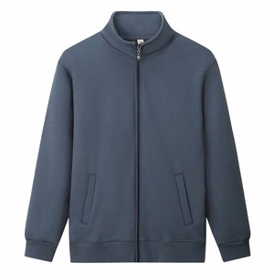 Chaqueta Deportiva Informal con Capucha y Cremallera, Cuello Alto, Estilo <span class=keywords><strong>Cardigan</strong></span>, 320g, para Hombre, Delgada, Holgada, Talla Grande, para Parejas, con Patrón de Rayas - Product Image 2