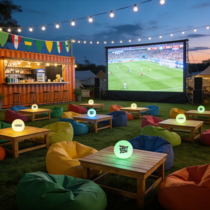 Lámpara LED Decorativa con Forma de Balón para Exteriores, IP68, para Jardín, Parque, Centro Comercial, Césped, con Batería - Product Image 5
