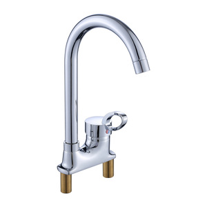 Chenlu Basin Faucet Single Handle Chrome Deck Mounted Ceramic Valve Core Single Hole - Product Image 2