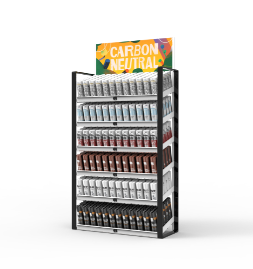 Aerosol Paint Display Rack Paint Metal Wire Display Stand Floor Shelf Display With Customized Logo Spray Can — view 2