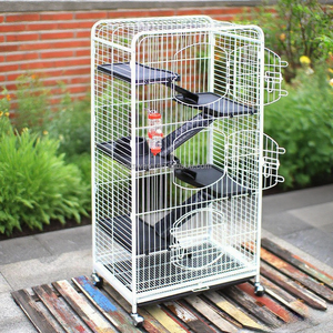 <span class=keywords><strong>Cage</strong></span> d'habitat intérieur pour petit animal à plusieurs niveaux de 52 "de haut <span class=keywords><strong>Cage</strong></span> de créatures en métal à 6 niveaux avec tous les kits nécessaires - Product Image 3