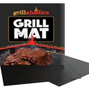 2022 nuovo prodotto personalizzato resistente al calore antiaderente resistente 0.4mm Barbecue Barbecue Grill Mat