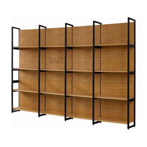 Estante Modular Industrial <span class=keywords><strong>de</strong></span> <span class=keywords><strong>Madera</strong></span> y Metal <span class=keywords><strong>de</strong></span> 5 Niveles, Estructura <span class=keywords><strong>de</strong></span> Acero Resistente, Estantería para Comercio Minorista, Estante para Mercancía <span class=keywords><strong>de</strong></span> Boutique - Product Image 3