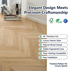 Plancher en bois véritable multicouche en chêne T&G, insonorisant, CE, qualité mate, ABC, 14 mm, 18 mm, Chevron, pour les installations de loisirs - Product Image 4
