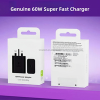Chargeur mural PD 60W à charge rapide pour Royaume-Uni, États-Unis, UE, adaptateur secteur USB-C, chargeurs Type C ultra-rapides pour Samsung S24 S25 S26 Ultra