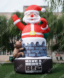Nhà Sản Xuất Tùy Chỉnh Kích Thước Giáng Sinh Trang Trí Ánh Sáng Ngoài Trời Đồ Trang Trí Lớn Inflatable Santa Claus - Product Image 3